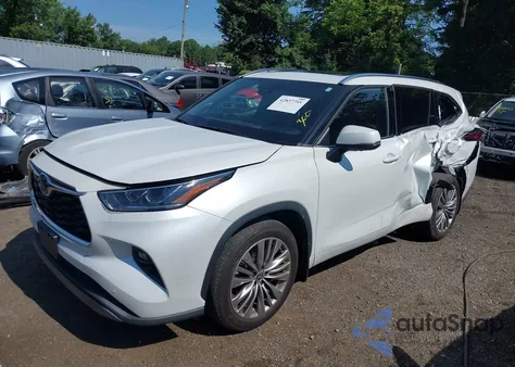 2022 Toyota Highlander Platinum from USA, damaged, VIN 5TDFZRBH9NS189582